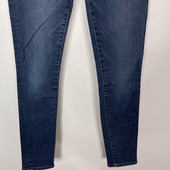 Abercrombie & Fitch Womens 25 / 0 Short Simone High Rise Super Skinny Jeans Dark - Picture 4 of 9